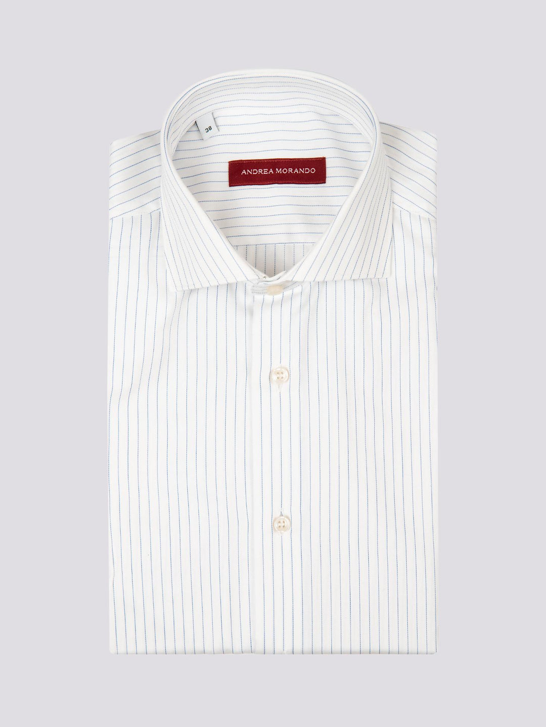 CAMICIA IN COTONE A RIGHE BIANCA