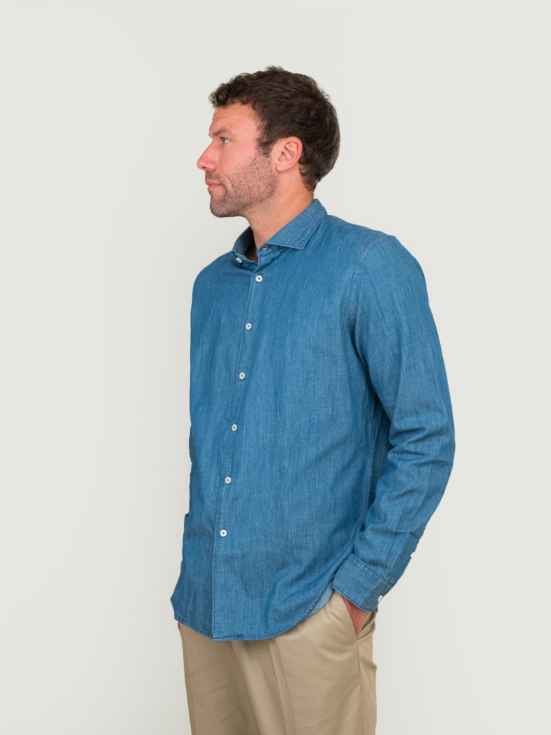 CAMICIA IN COTONE DENIM
