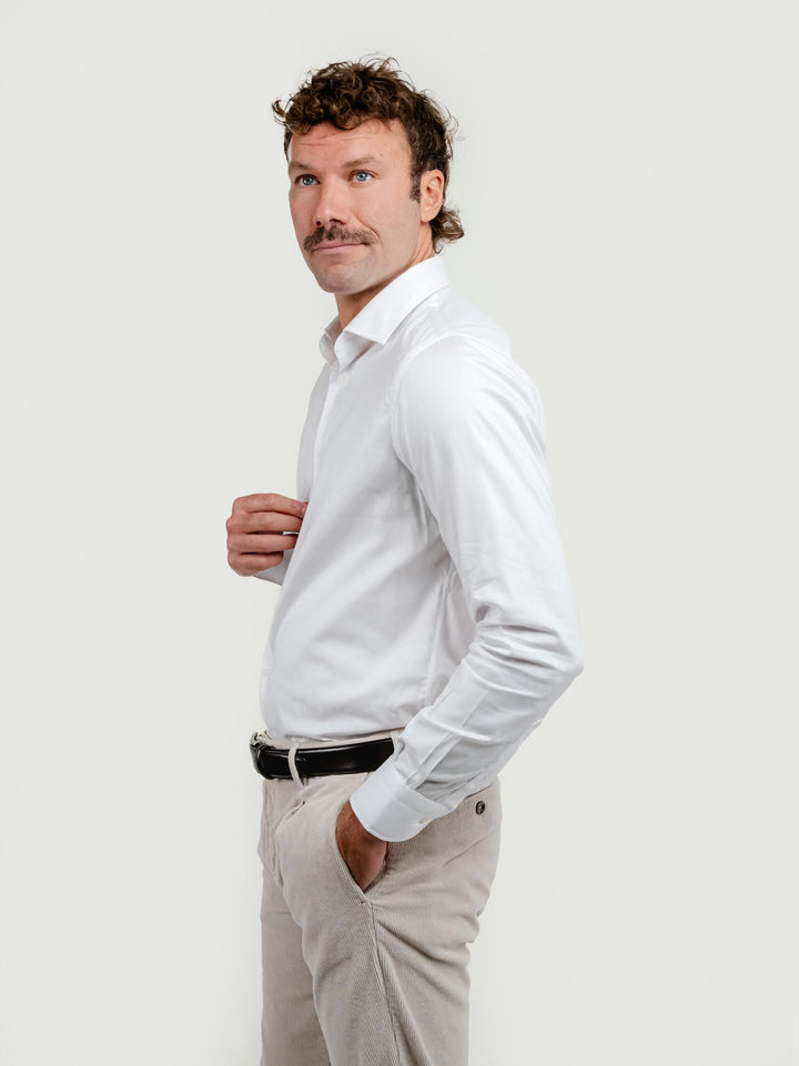 CAMICIA IN COTONE OXFORD BIANCA