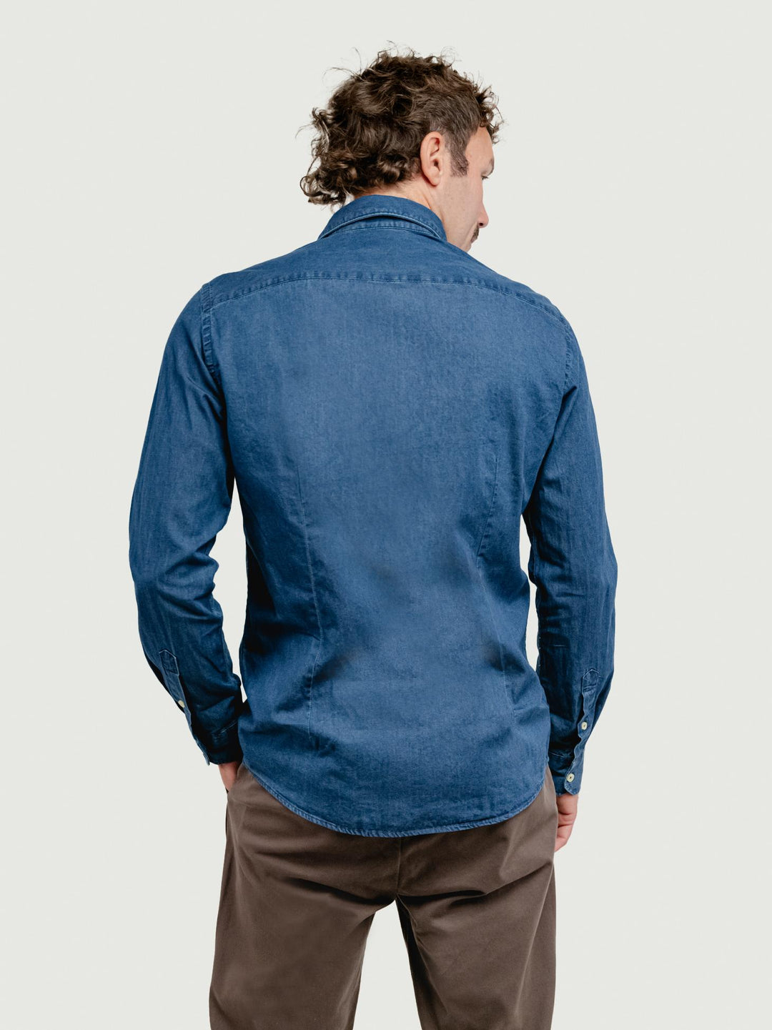 CAMICIA IN DENIM SCURO