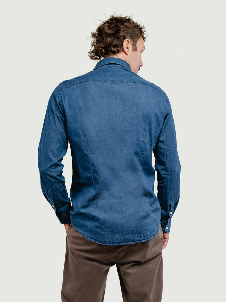 CAMICIA IN DENIM SCURO