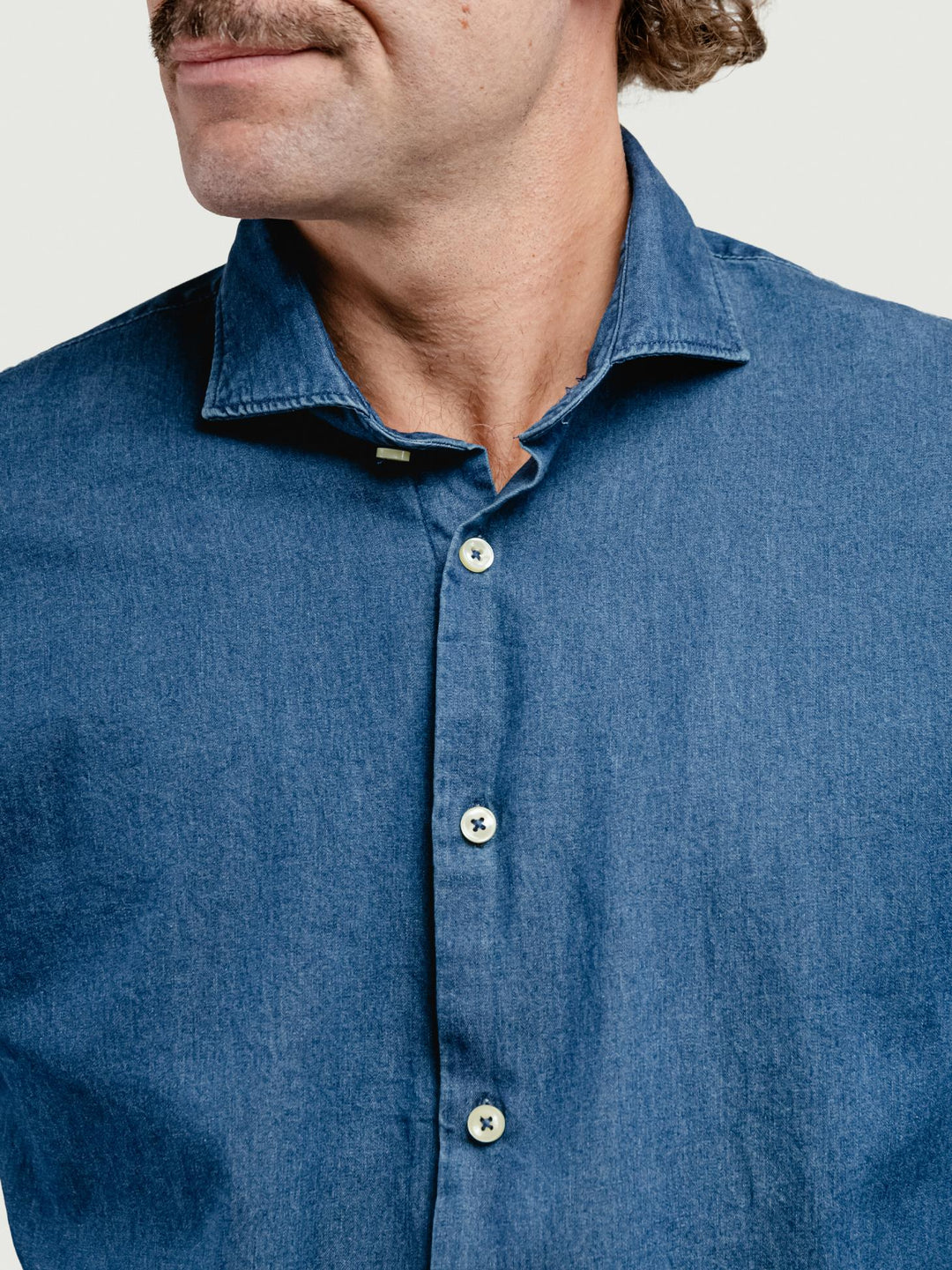 CAMICIA IN DENIM SCURO