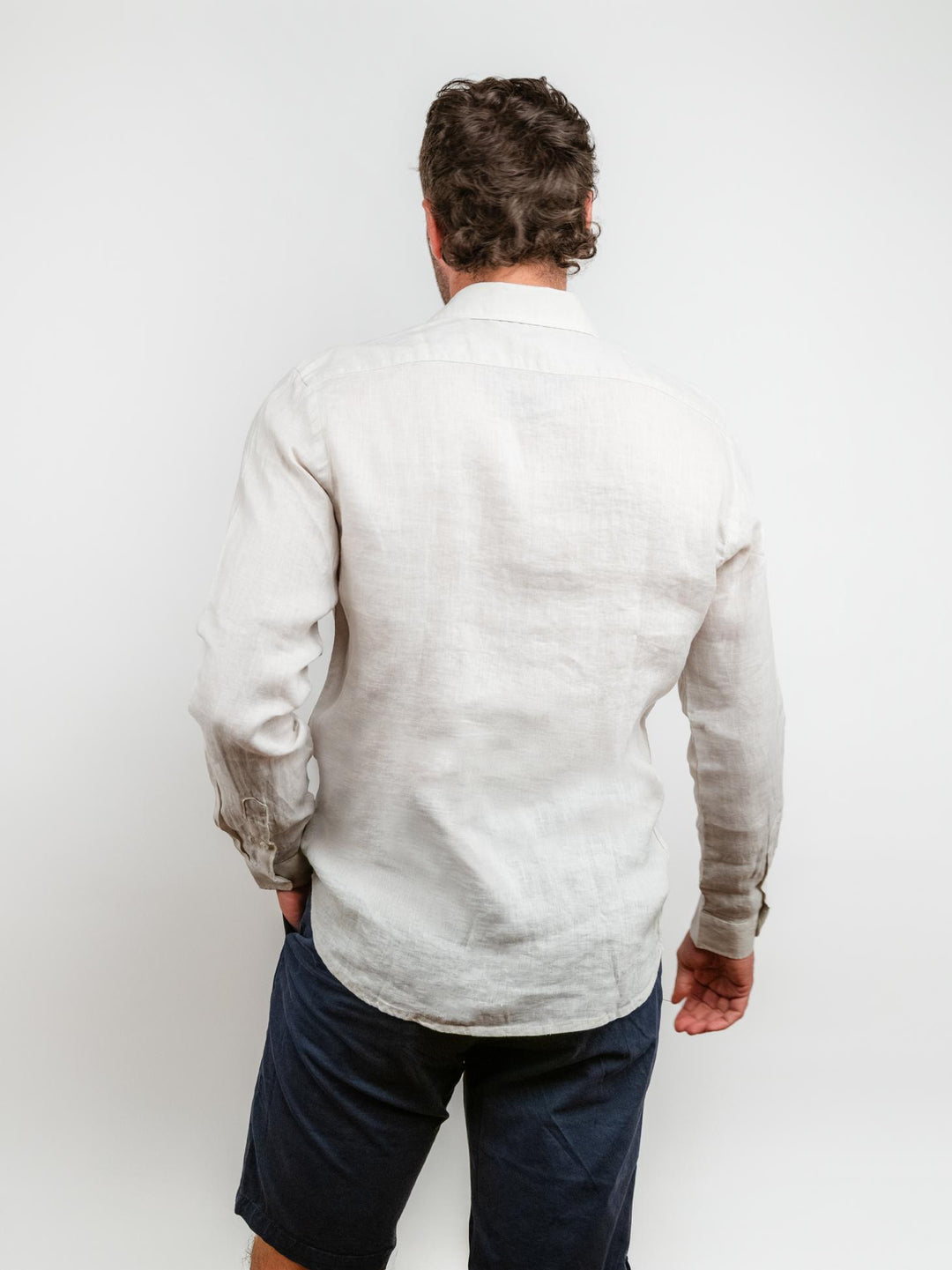 CAMICIA IN LINO BEIGE