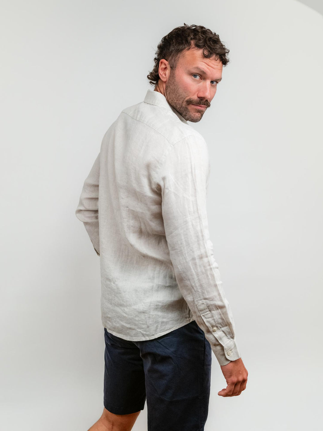 CAMICIA IN LINO BEIGE