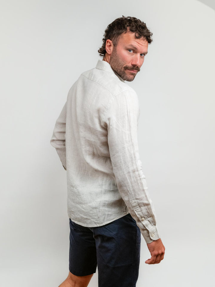 CAMICIA IN LINO BEIGE
