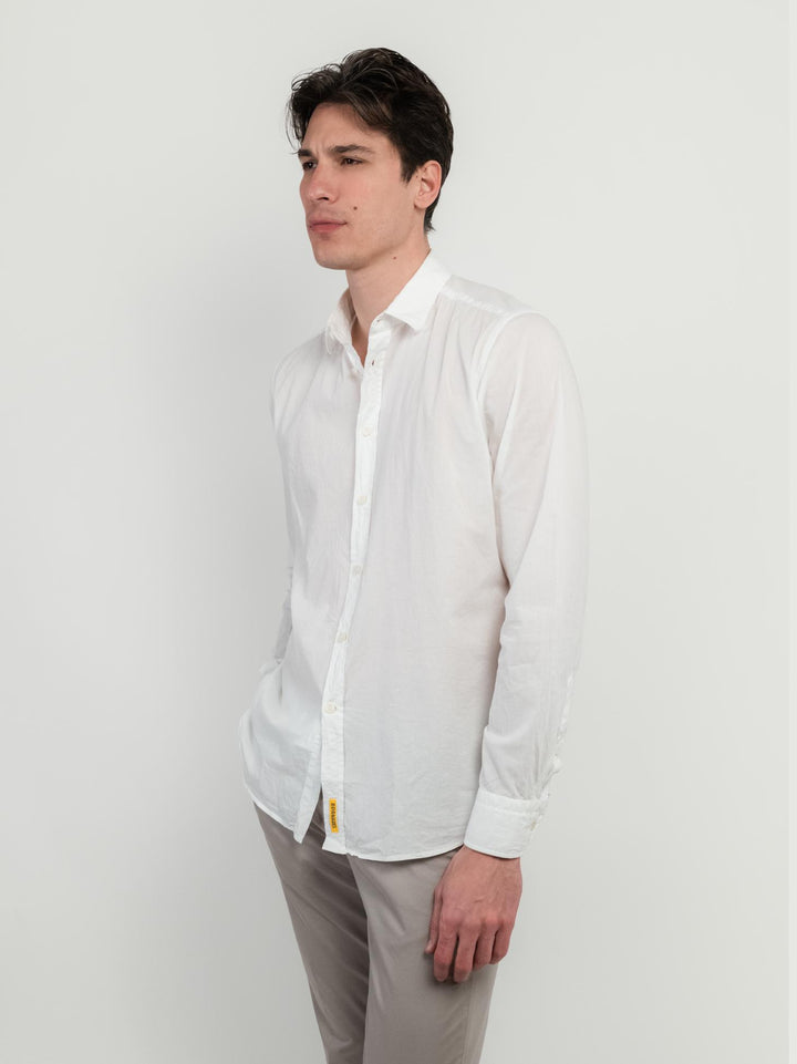 CAMICIA IN MUSSOLA DI COTONE BIANCA