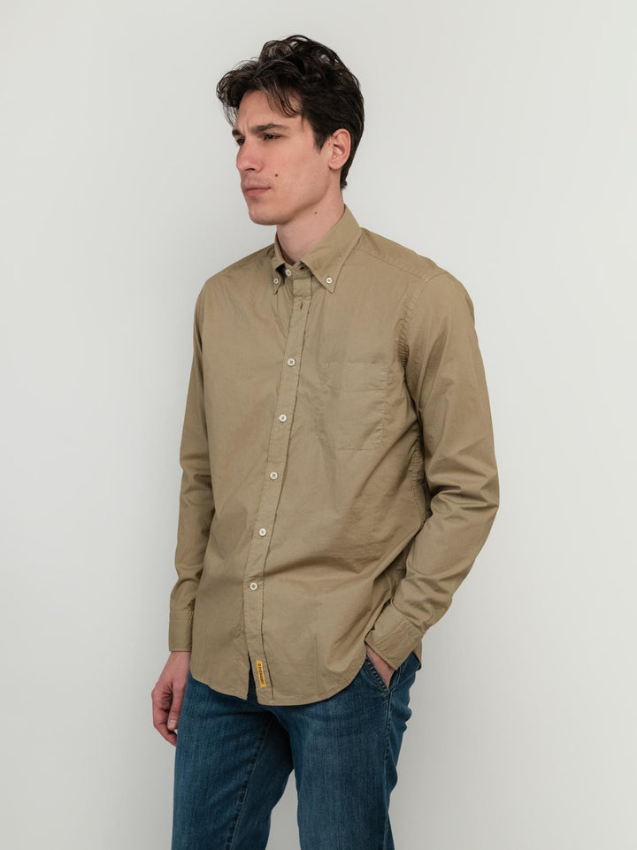 CAMICIA IN MUSSOLA DI COTONE BOTTON DOWN KAKY