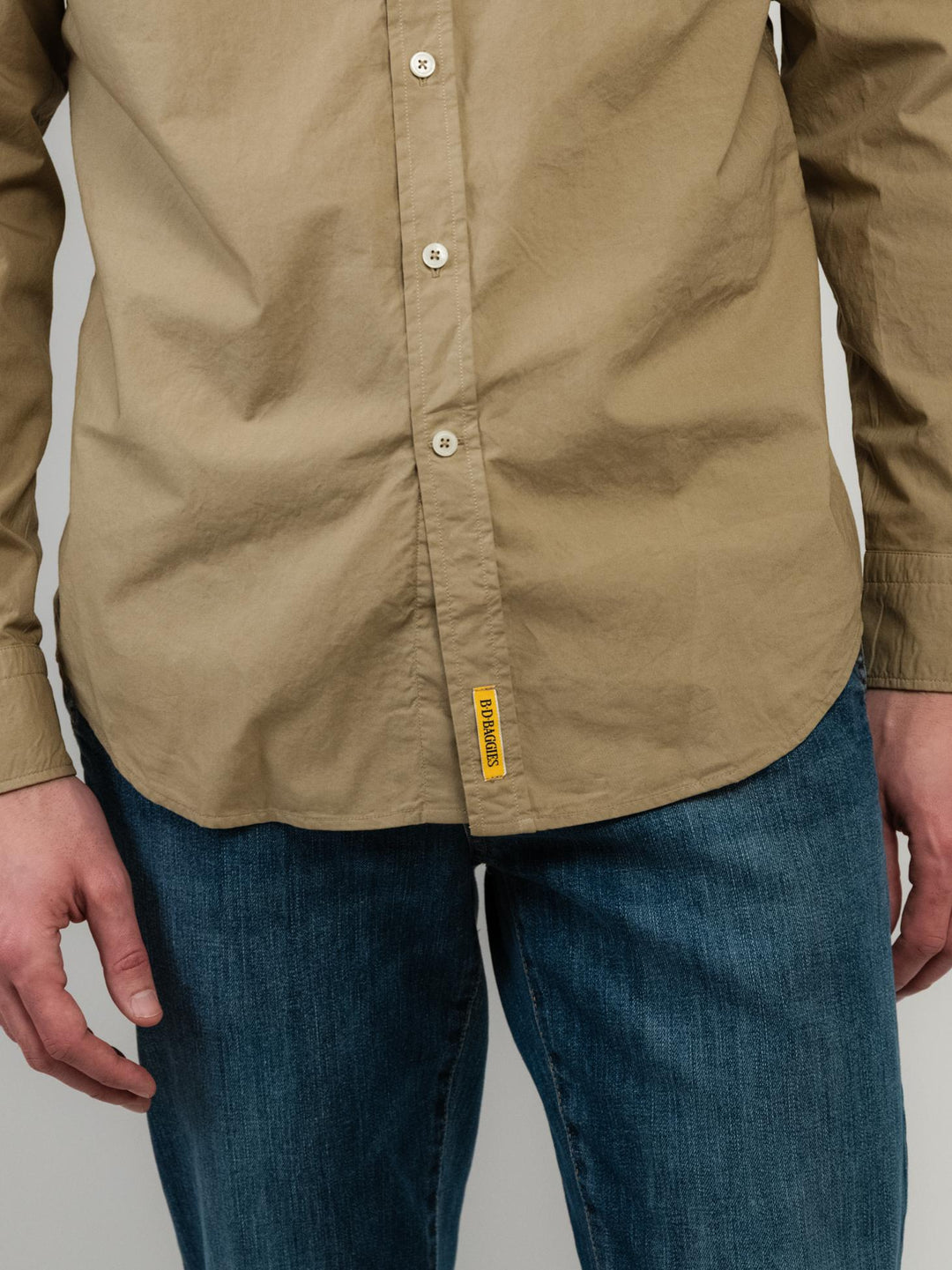 CAMICIA IN MUSSOLA DI COTONE BOTTON DOWN KAKY