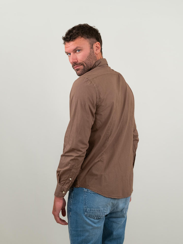 CAMICIA IN MUSSOLA DI COTONE CACAO