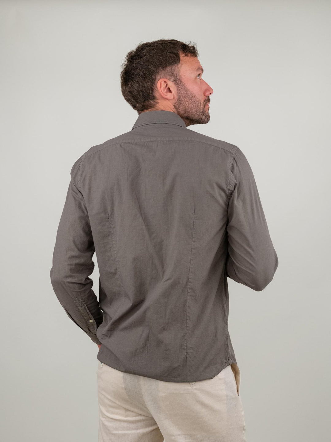 CAMICIA IN MUSSOLA DI COTONE SALVIA