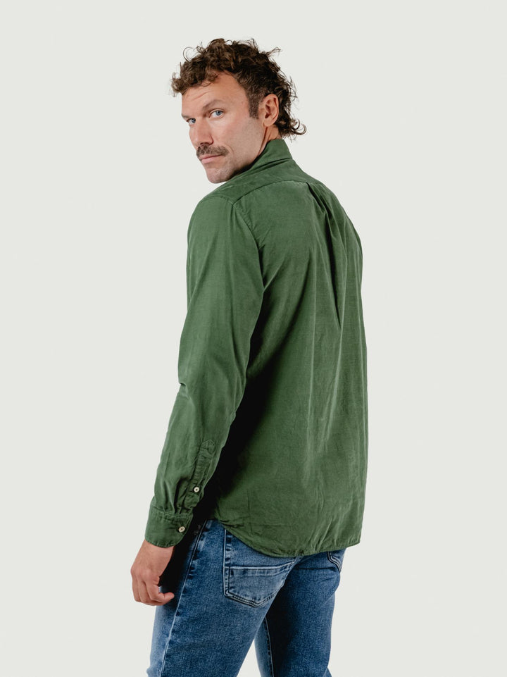 CAMICIA IN VELLUTO VERDE