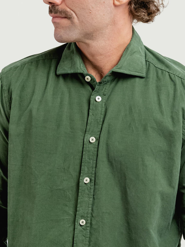 CAMICIA IN VELLUTO VERDE