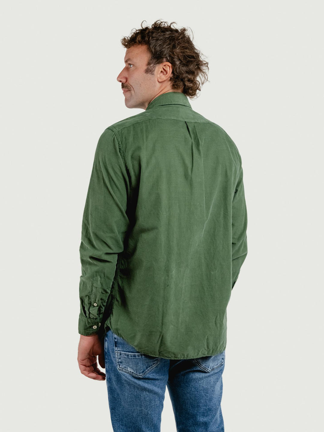 CAMICIA IN VELLUTO VERDE