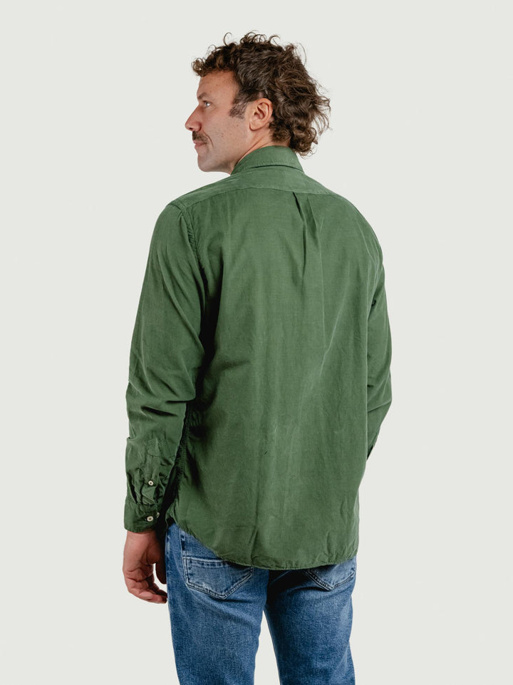 CAMICIA IN VELLUTO VERDE