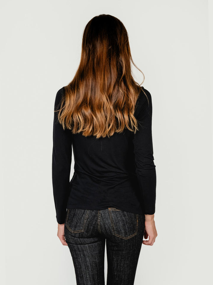 CAMICIA IN VISCOSA NERA