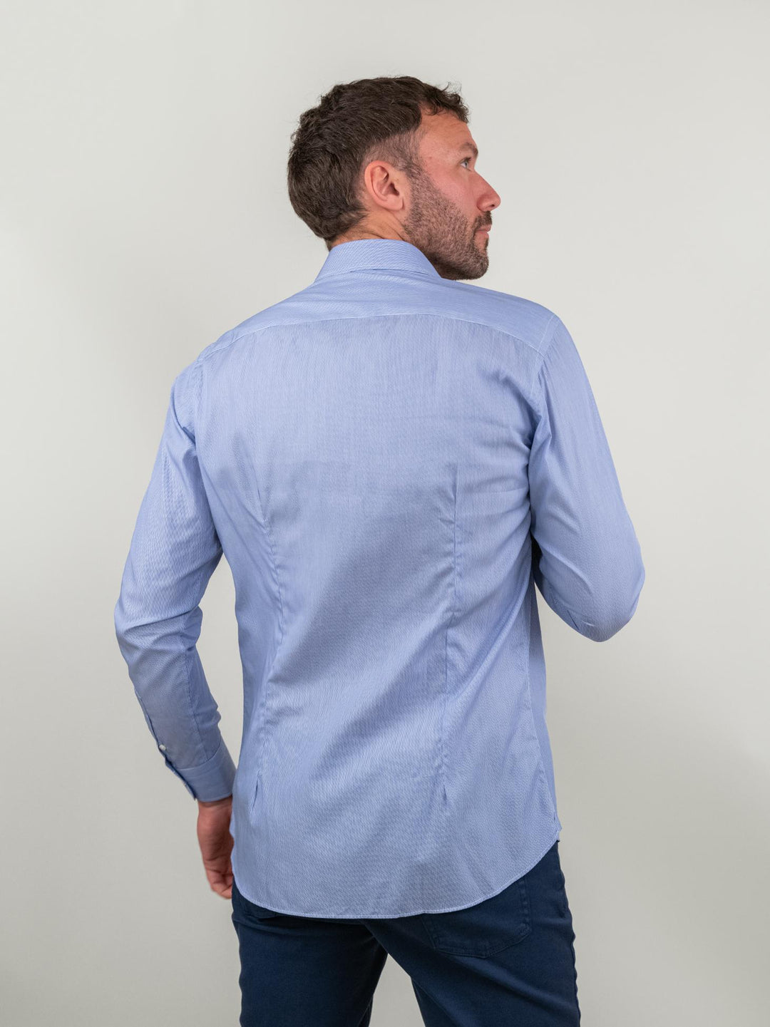 CAMICIA MILLERIGHE CELESTE