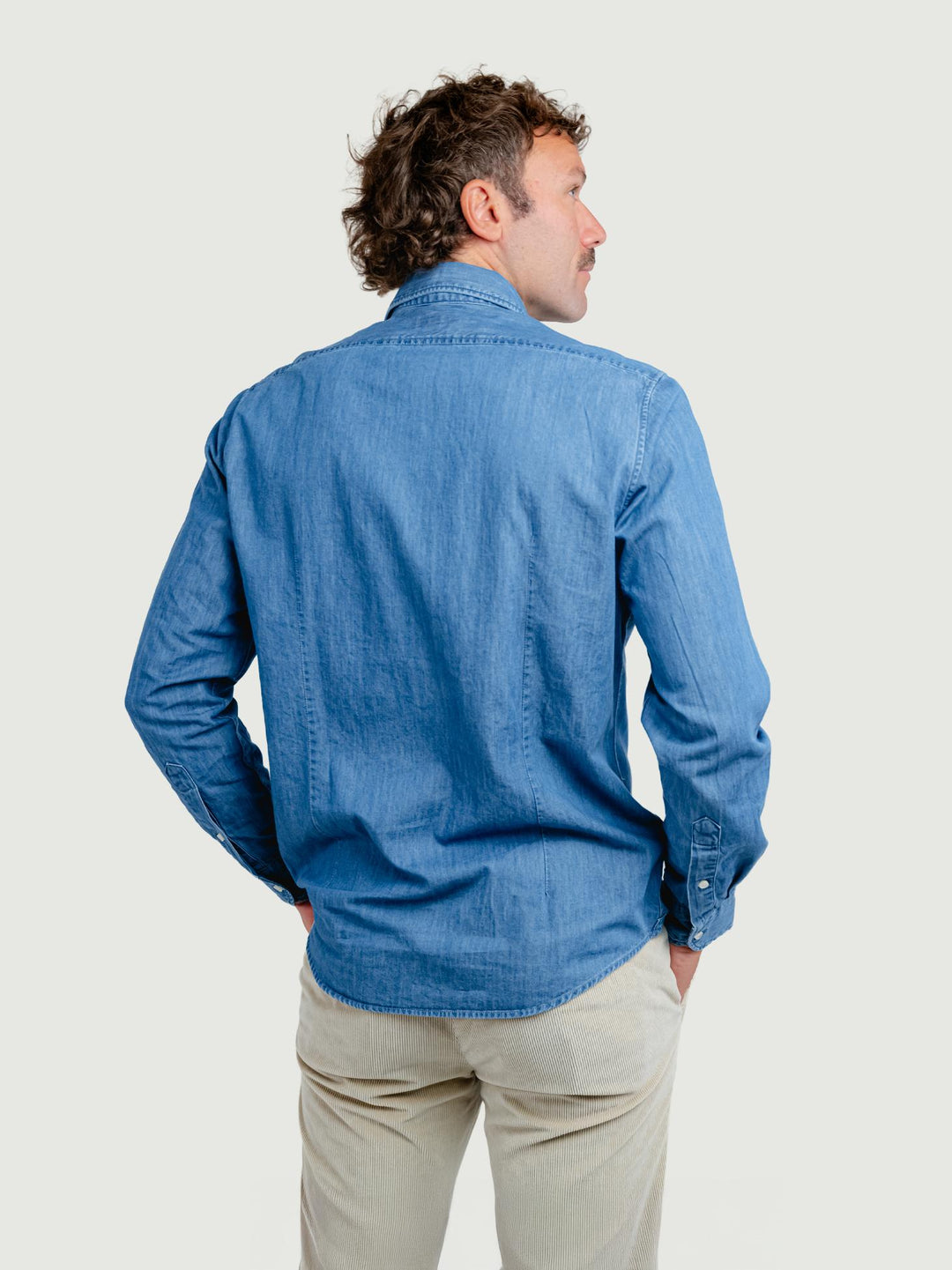 CAMICIA NELSON IN COTONE JEANS