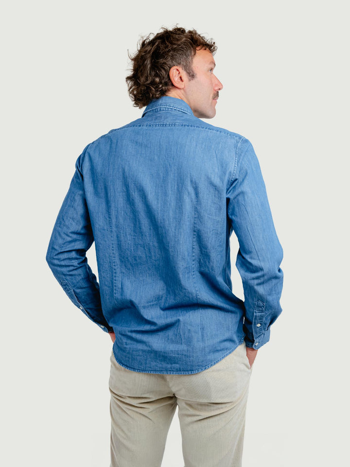 CAMICIA NELSON IN COTONE JEANS