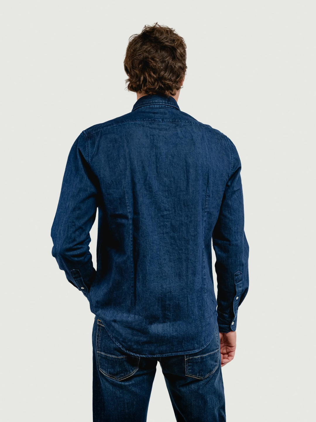 CAMICIA NELSON IN DENIM SCURO