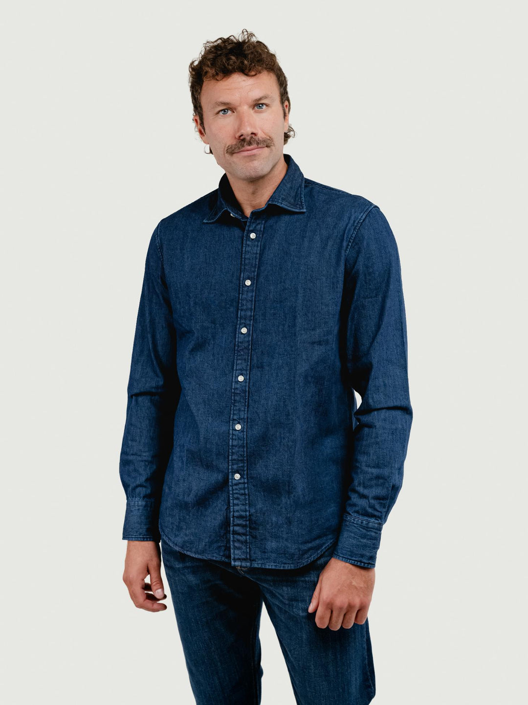 CAMICIA NELSON IN DENIM SCURO
