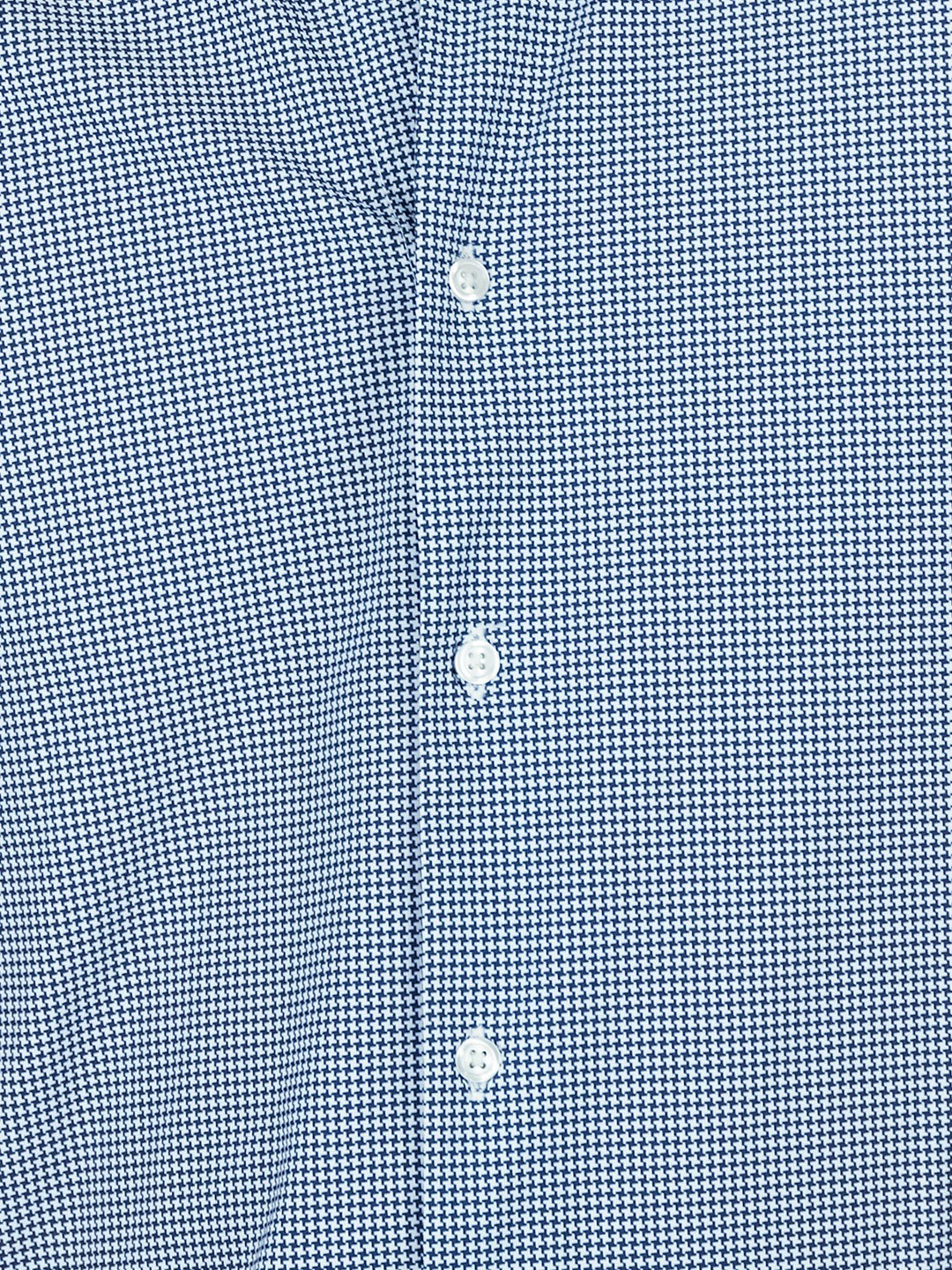 CAMICIA NO STIRO PIED DE POULE navy