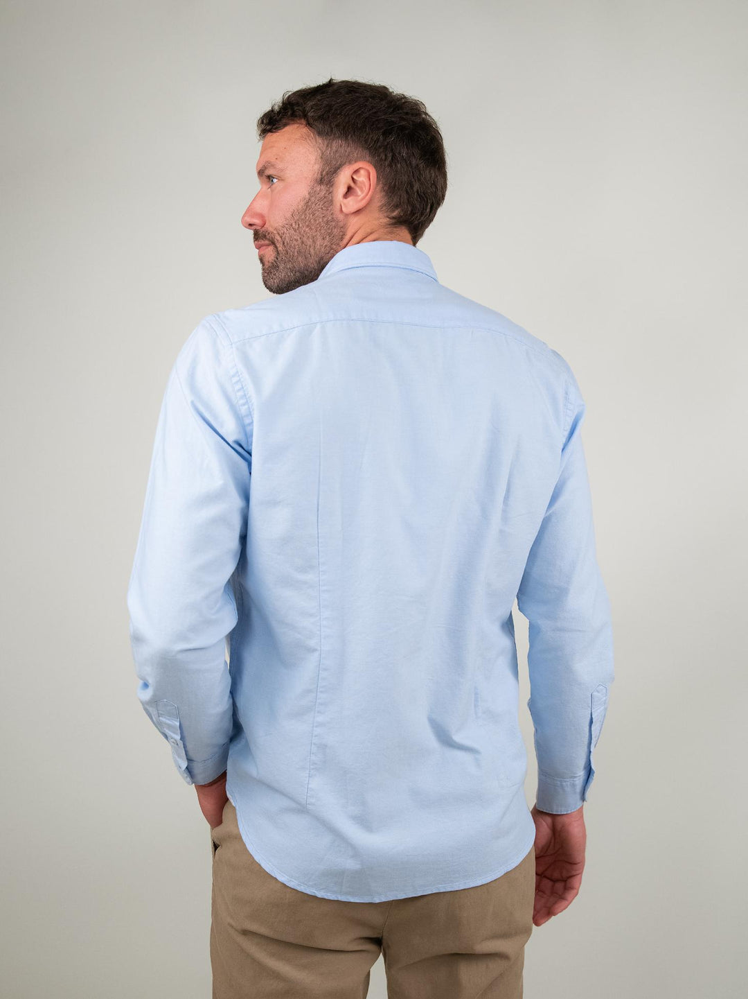 CAMICIA OXFORD AZZURRA