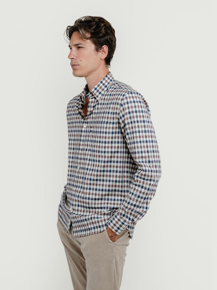CAMICIA OXFORD BOTTON DOWN FANTASIA CLUB CHECK