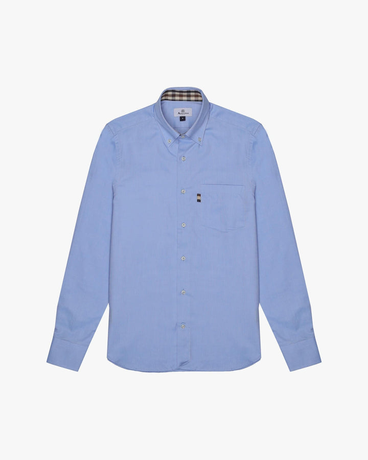 CAMICIA OXFORD BUTTON DOWN AZZURRA