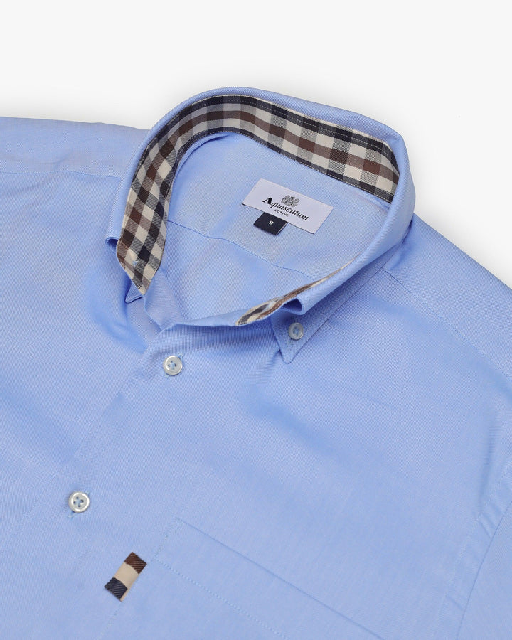 CAMICIA OXFORD BUTTON DOWN AZZURRA