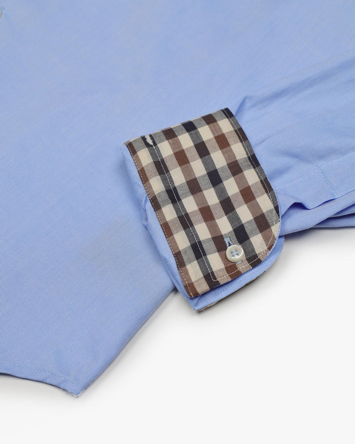 CAMICIA OXFORD BUTTON DOWN AZZURRA
