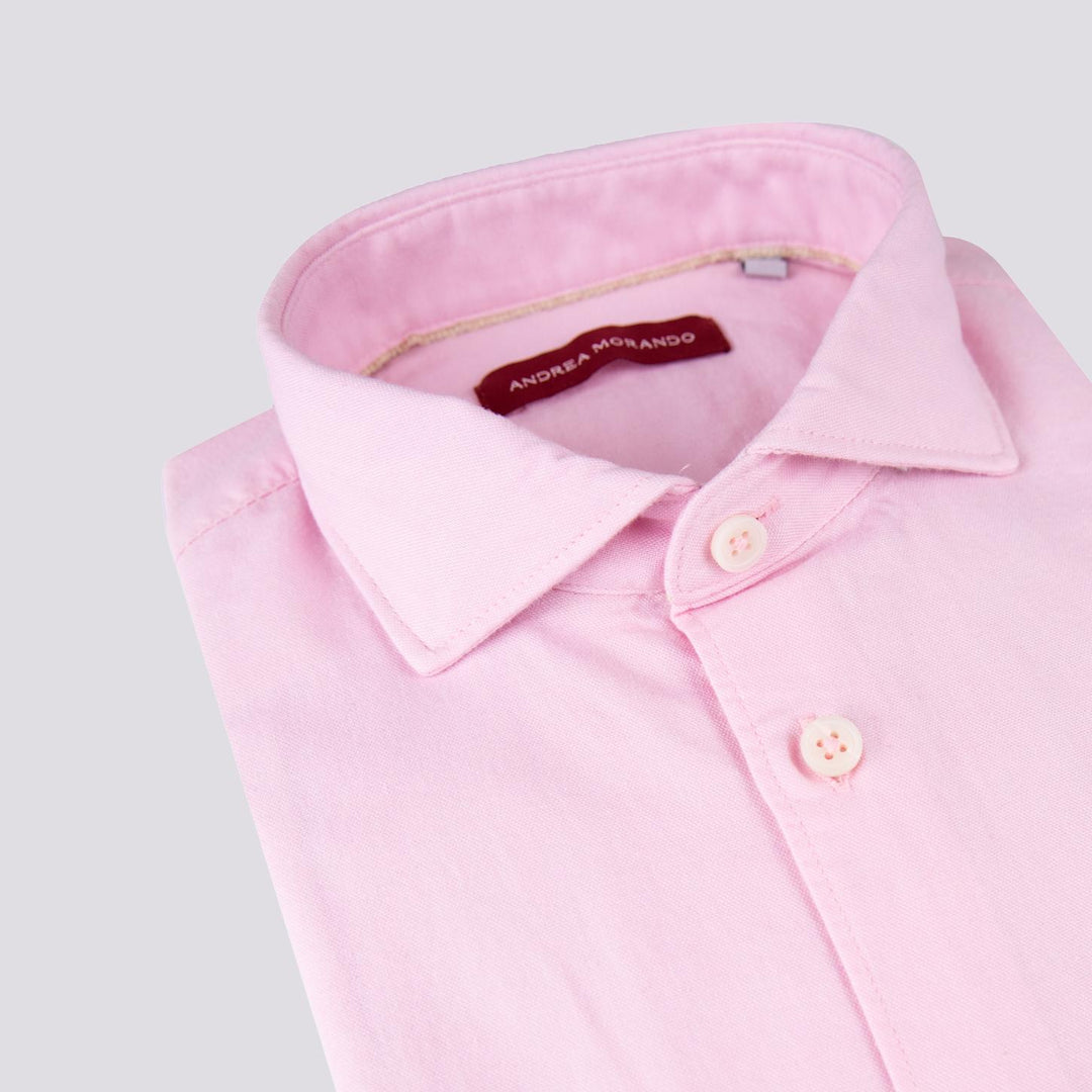 CAMICIA ROSA IN COTONE OXFORD