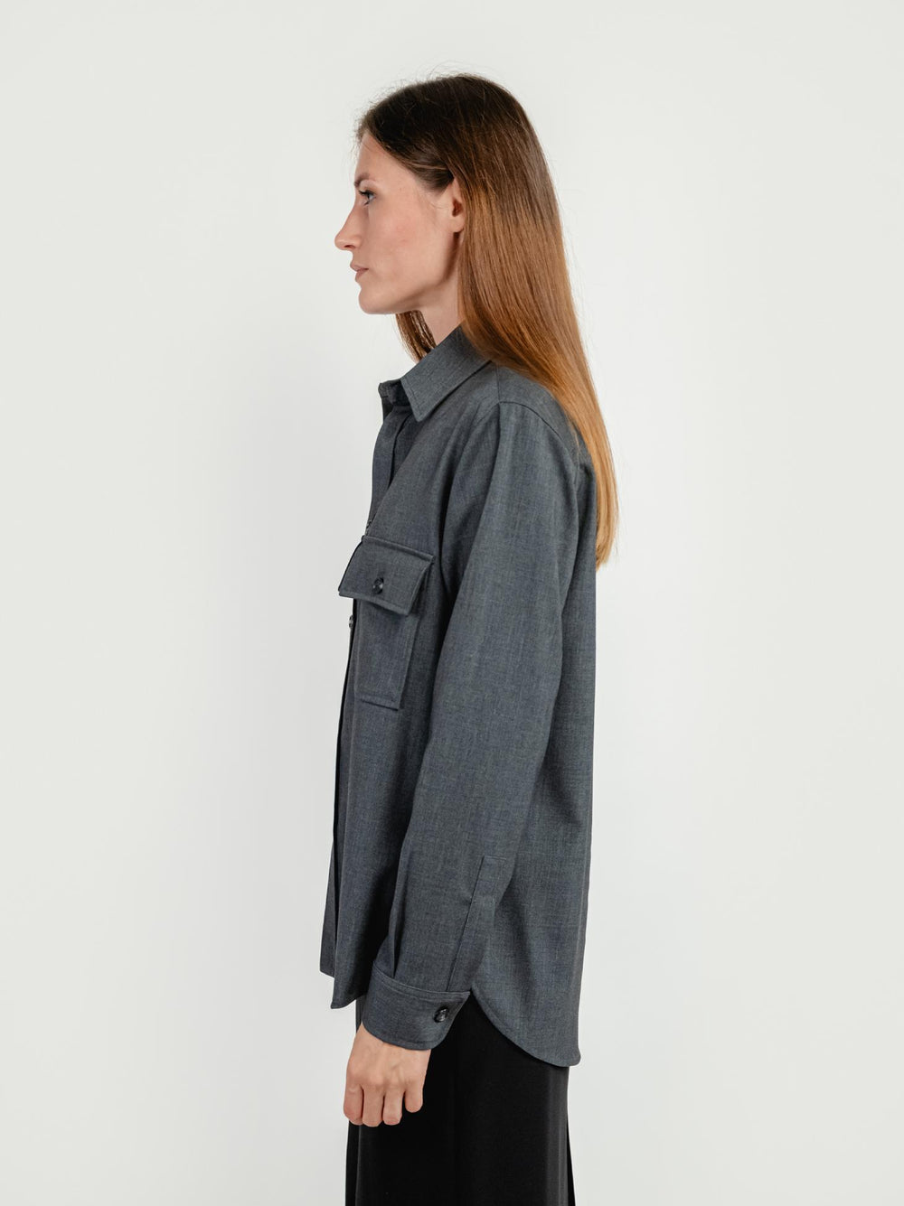 CAMICIA STILE CARGO ANTRACITE