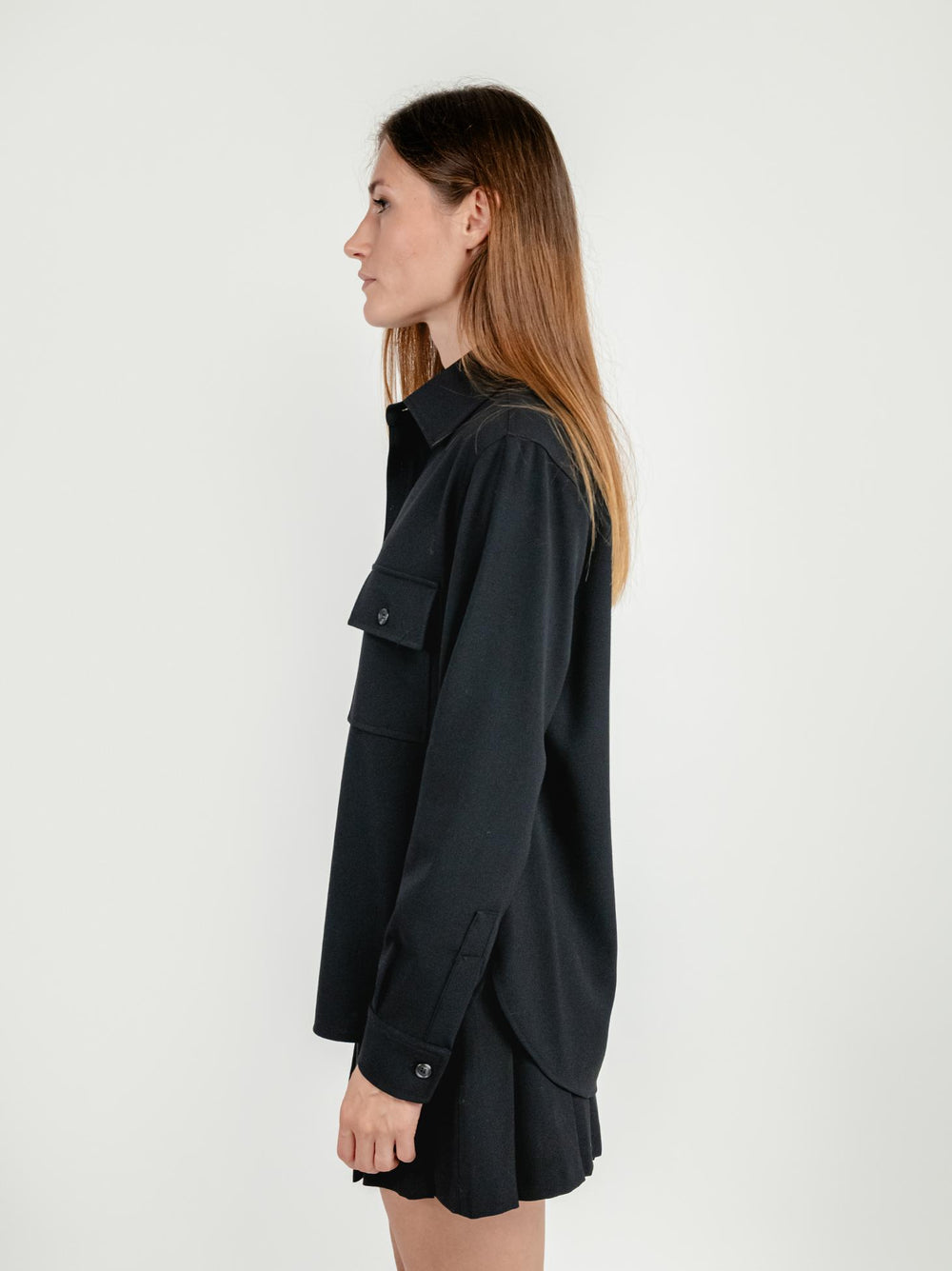 CAMICIA STILE CARGO NERA