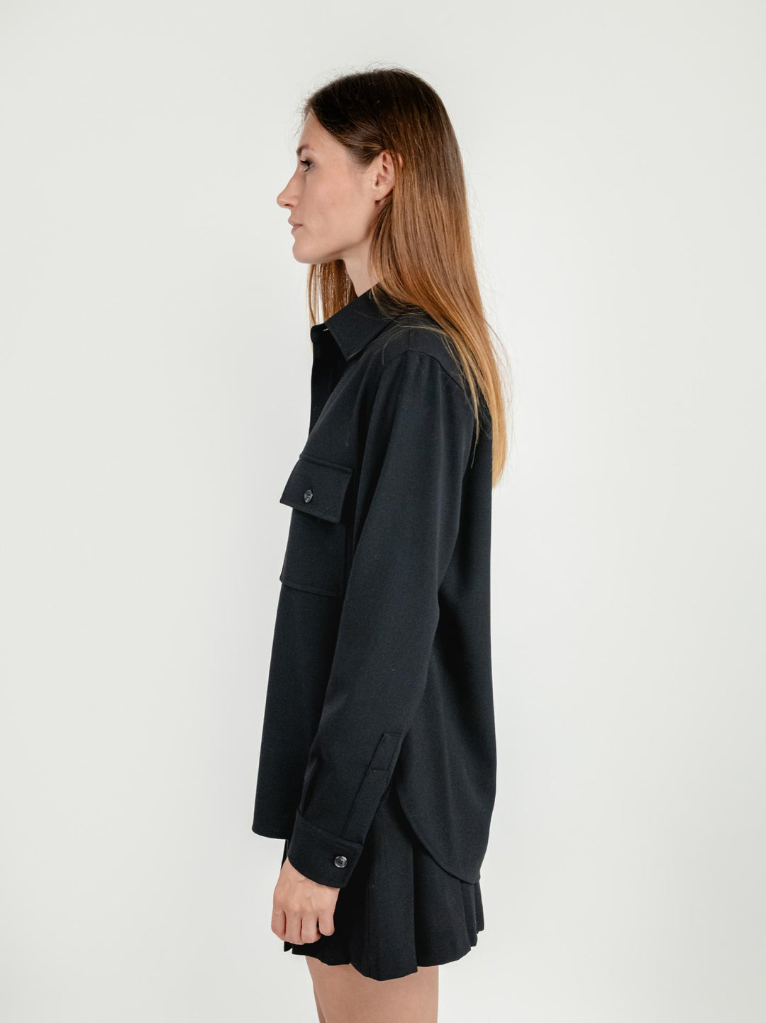 CAMICIA STILE CARGO NERA