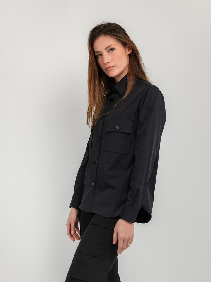 CAMICIA STILE CARGO NERA