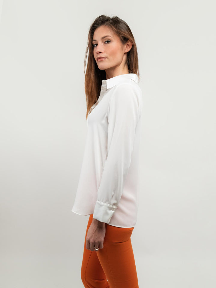 CAMICIA VELATA BIANCA