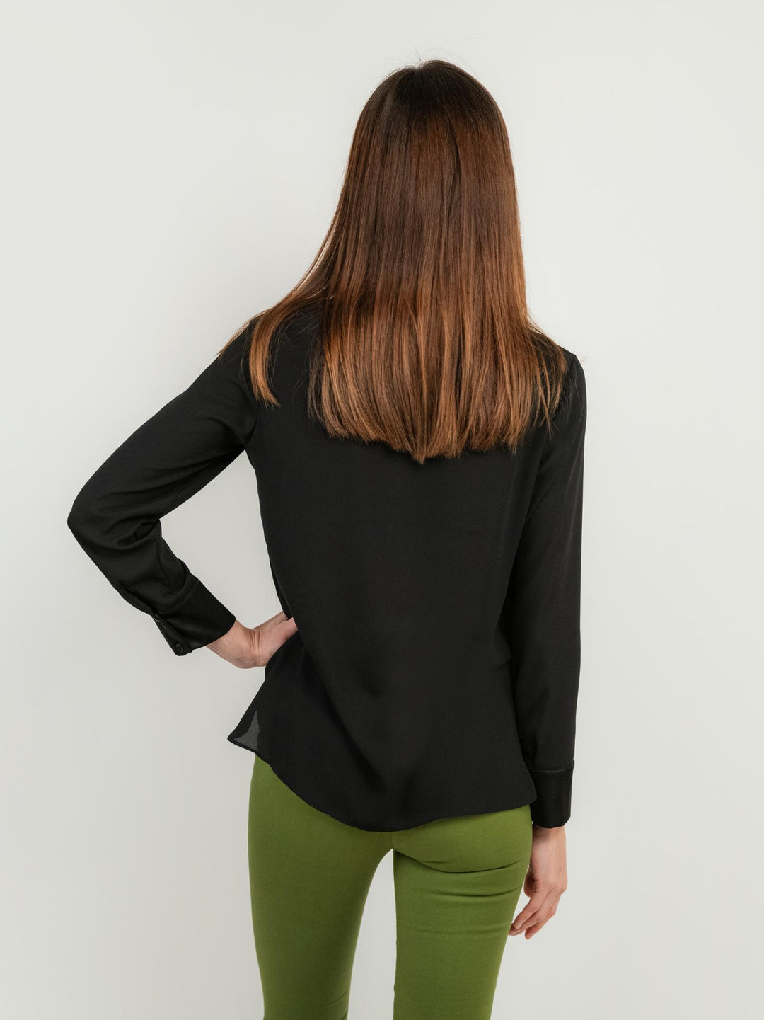CAMICIA VELATA NERA