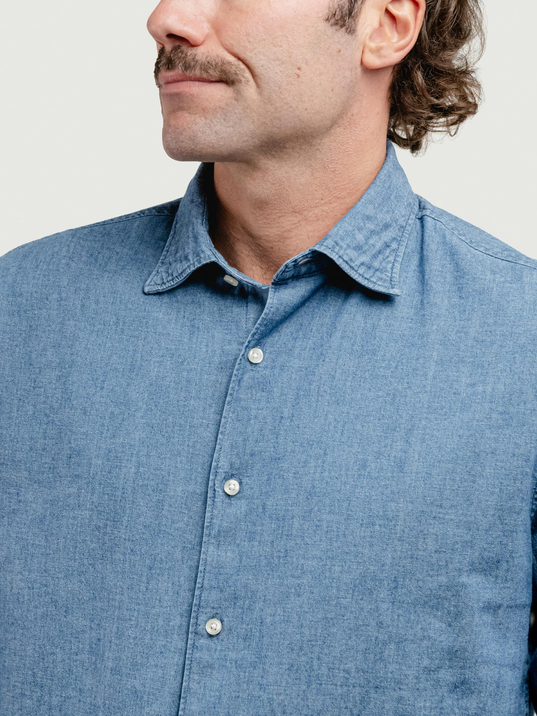 CAMICIA WARREN IN COTONE CHAMBRAY