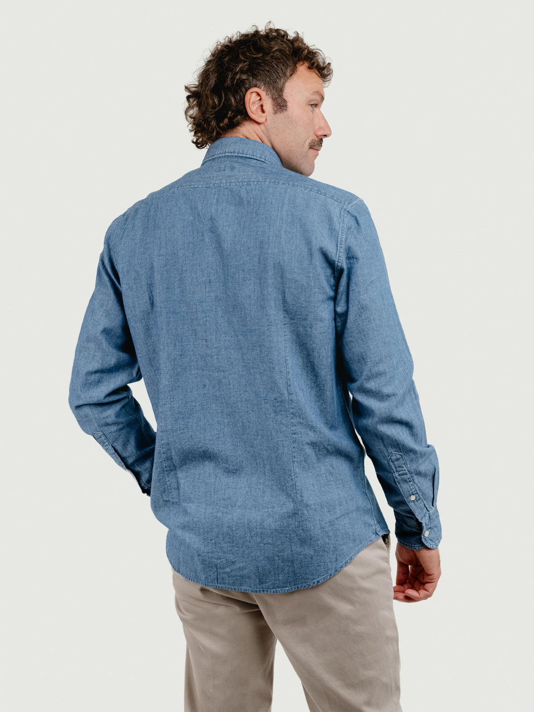 CAMICIA WARREN IN COTONE CHAMBRAY