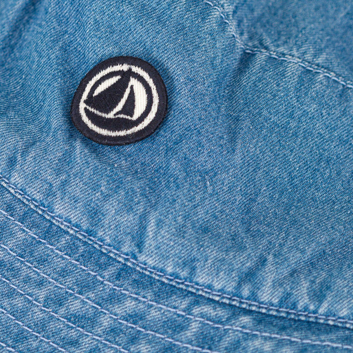 CAPPELLINO ALLA PESCATORA IN DENIM BLU BEBÈ
