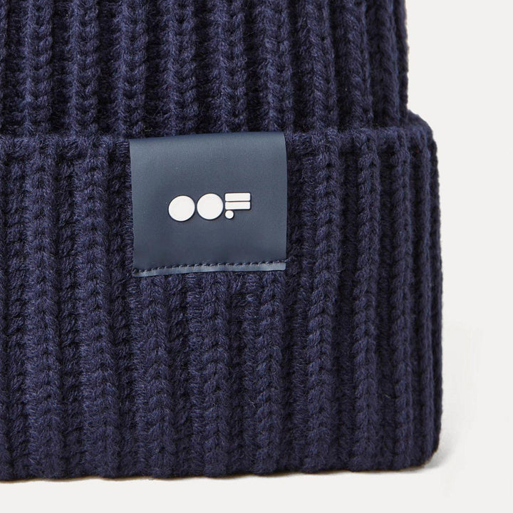CAPPELLO BEANIE IN MISTO LANA NAVY