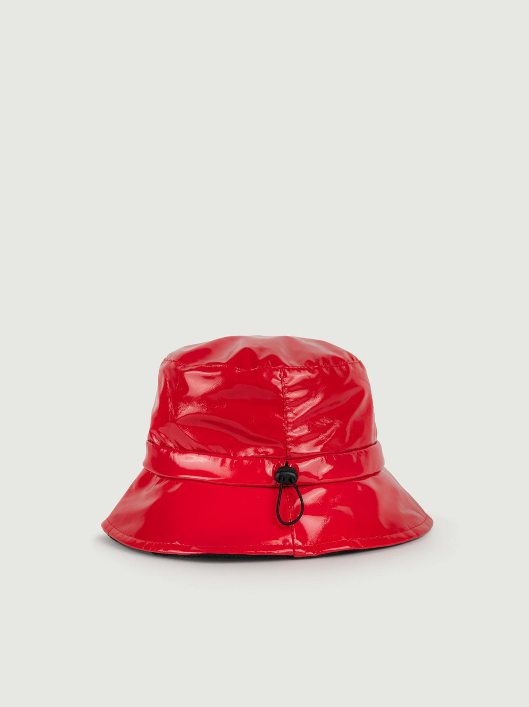 CAPPELLO BUKET DA PIOGGIA IN VERNICE ROSSO