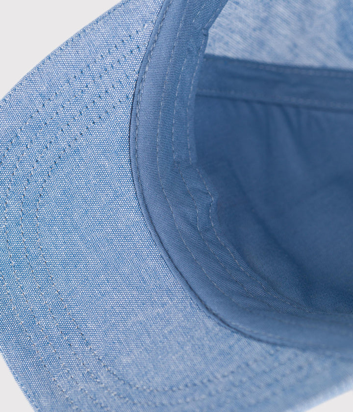 CAPPELLino con visiera in denim con logo bebè