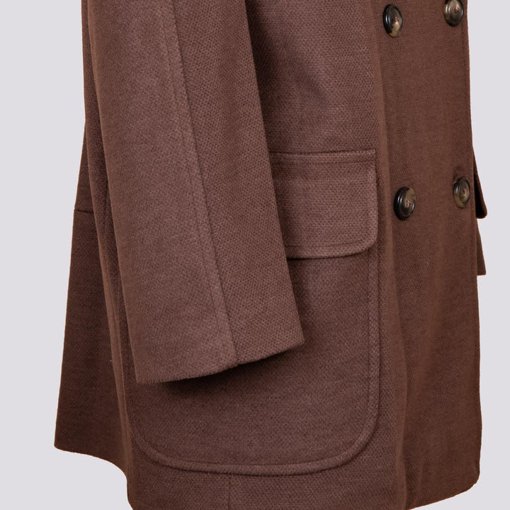 CAPPOTTINO DOPPIOPETTO MARRONE