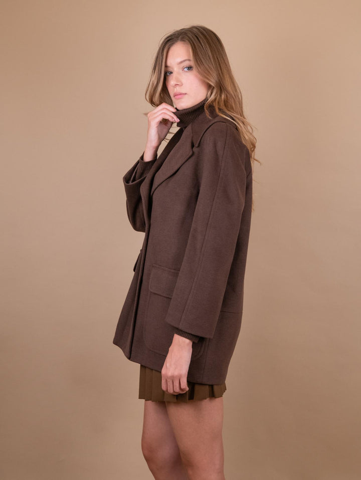 CAPPOTTINO DOPPIOPETTO MARRONE