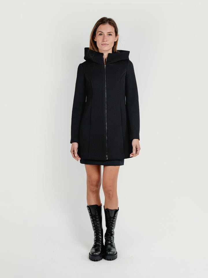 CAPPOTTINO TECNICO CON CAPPUCCIO NERO