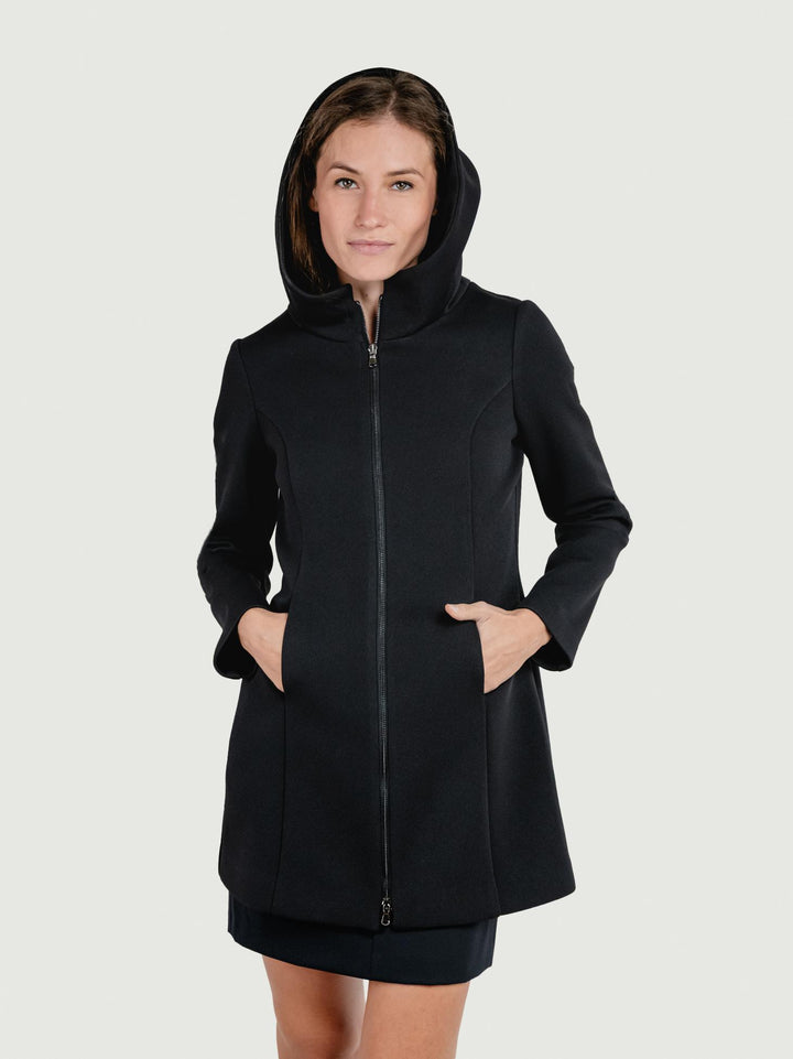 CAPPOTTINO TECNICO CON CAPPUCCIO NERO