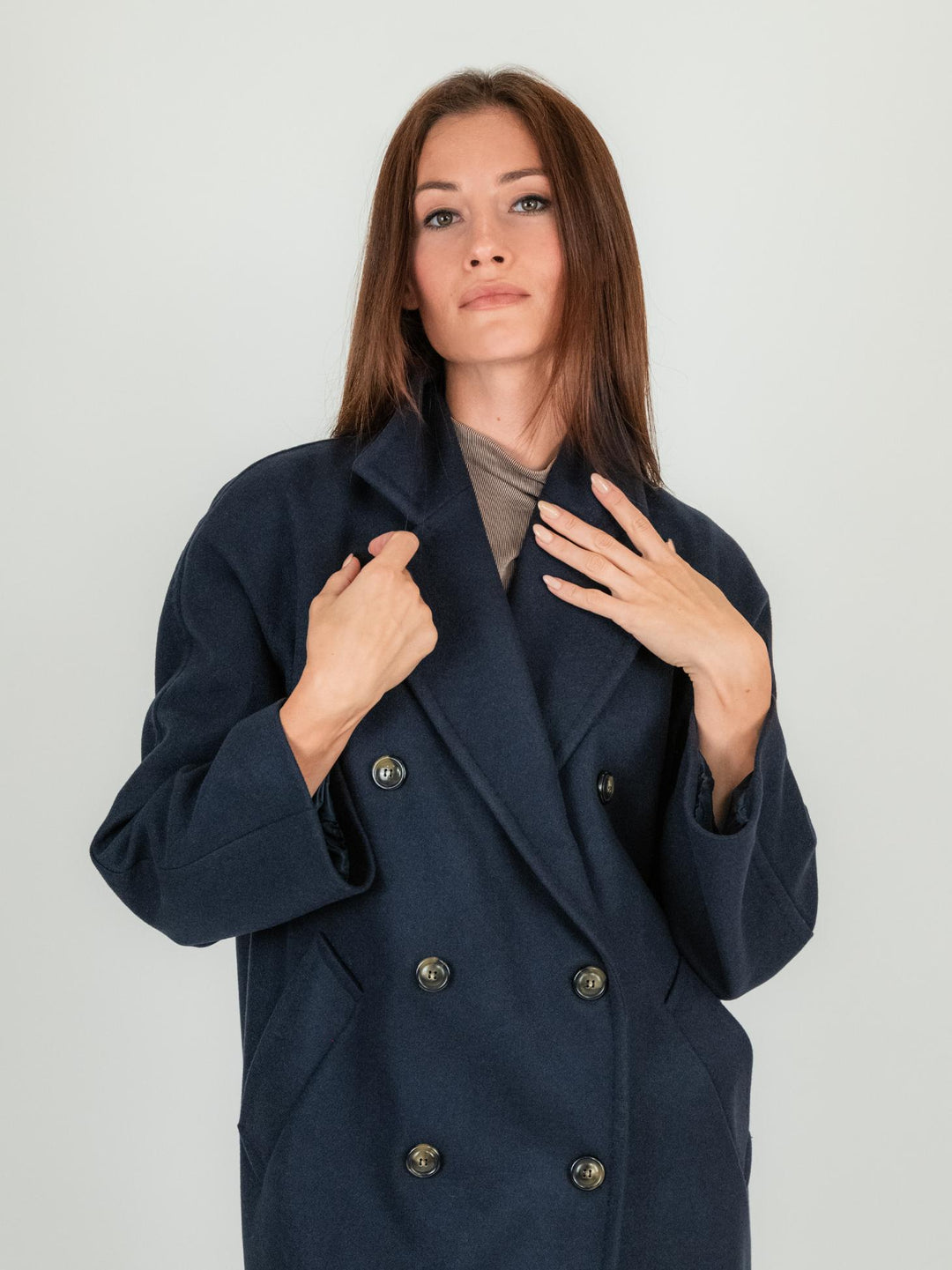 CAPPOTTO DOPPIOPETTO BLU