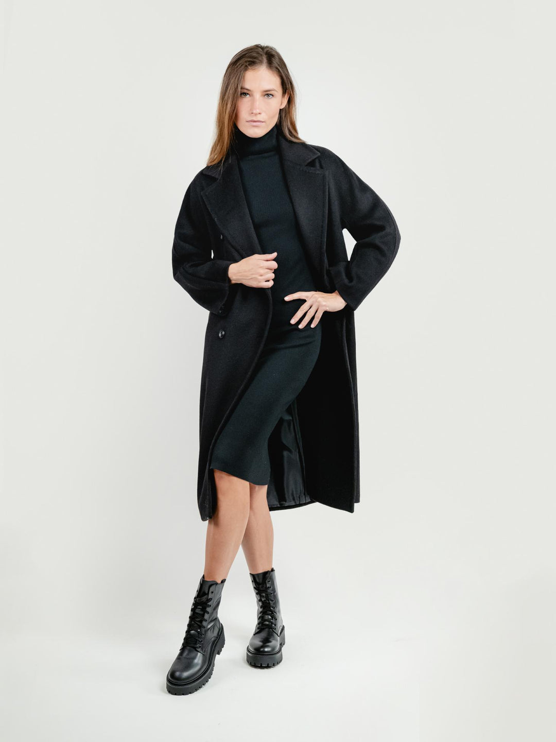 CAPPOTTO DOPPIOPETTO OVER NERO