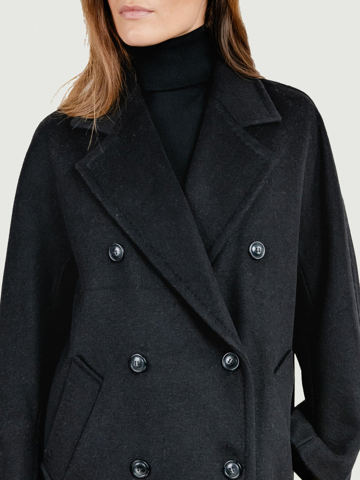 CAPPOTTO DOPPIOPETTO OVER NERO